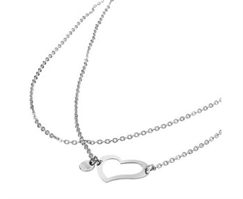 Storm HEART NECKLACE SILVER - фото 12289