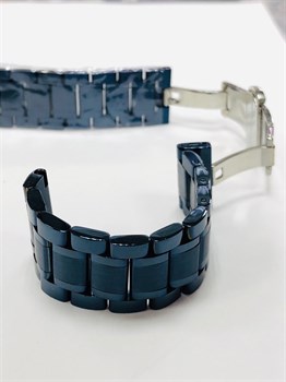Синий стальной браслет Inox 22 мм - фото 13518