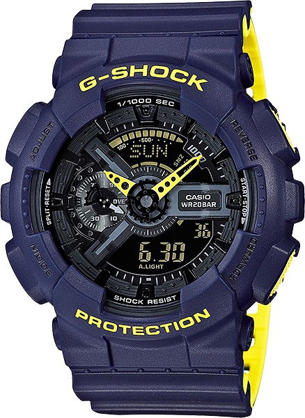 Мужские спортивные многофункциональные японские часы G-Shock - Casio GA-110LN-2A