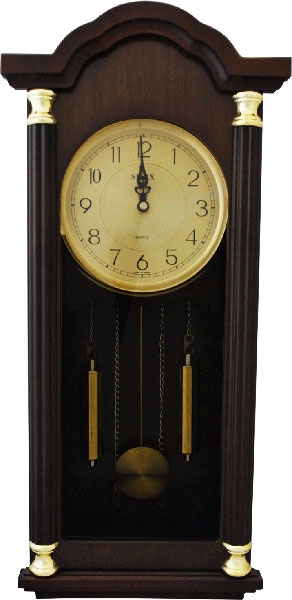 Настенные часы деревянные - Sinix 2081GA BLK