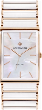 Женские керамические кварцевые английские часы - Greenwich GW 521.40.33