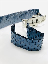 Синий стальной браслет Inox с набором креплений 20 мм