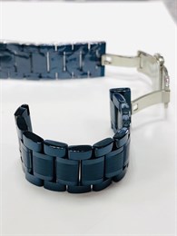 Синий стальной браслет Inox 22 мм