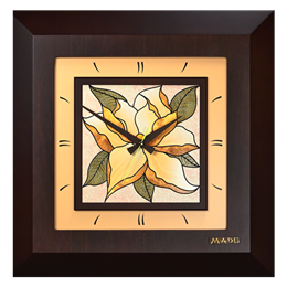Настенные часы деревянные - Часы Mado "Торио" (Акварель) MD-607-1