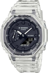 Мужские спортивные многофункциональные японские часы G-Shock - Casio GA-2100SKE-7AER