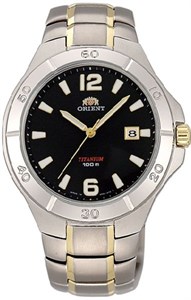 Мужские кварцевые японские часы титановые - Orient FUN81002B0