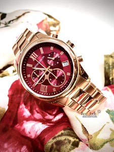 Женские наручные часы Romanson с красным циферблатом