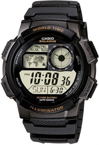 Мужские спортивные многофункциональные японские часы Sports - Casio AE-1000W-1A