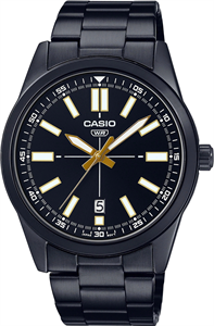 Мужские чёрные наручные часы Classic - Casio MTP-VD02B-1E
