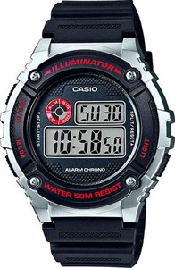 Мужские спортивные многофункциональные японские часы Sports - Casio W-216H-1C