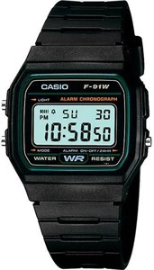 Мужские спортивные многофункциональные японские часы Sports - Casio F-91W-3