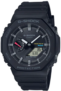 Мужские спортивные многофункциональные японские часы G-Shock на солнечной батарейке с bluetooth - Casio GA-B2100-1A