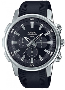 Мужские кварцевые японские часы Classic с хронографом - Casio MTP-E505-1A