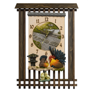 Большие настенные часы деревянные маятниковые - Часы Mado "Катэи" (Семья) MD-586