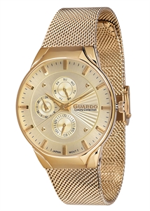 Мужские тонкие наручные часы - Guardo S1660.6 на браслете