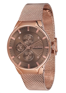 Мужские тонкие наручные часы - Guardo S1660.8 на браслете