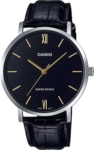 Мужские японские часы кварцевые Classic - Casio MTP-VT01L-1B