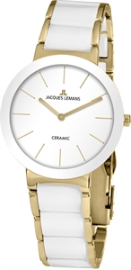 Женские керамические кварцевые австрийские часы - Jacques lemans 42-7F