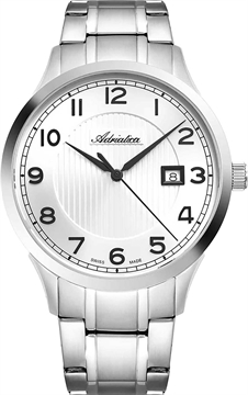 Мужские кварцевые швейцарские часы с сапфировым стеклом - Adriatica A8316.5123Q
