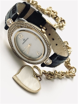 Женские кварцевые швейцарские часы с сапфировым стеклом - Continental 4011-GP255