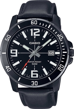 Мужские японские часы кварцевые Classic - Casio MTP-VD01BL-1B