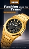 Мужские многофункциональные наручные часы - Skmei 1816 gold