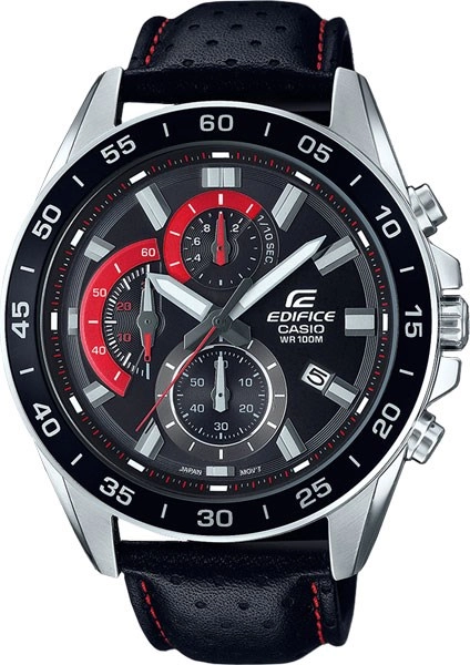 Мужские кварцевые с хронографом японские часы Edifice - Casio EFV-550L-1A