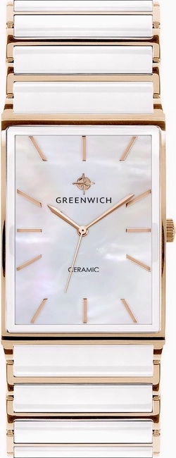 Женские керамические кварцевые английские часы - Greenwich GW 521.40.33